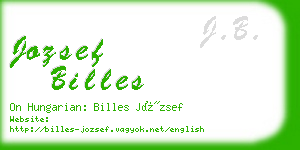 jozsef billes business card